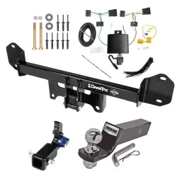Trailer Tow Hitch For 18-21 BMW X3 All Models Hidden Removable 2" Receiver Complete Package w/ Wiring and 2" Ball