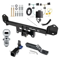 Trailer Tow Hitch For 18-21 BMW X3 All Models Hidden Removable 2" Receiver Complete Package w/ Wiring and 1-7/8" Ball