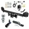 Trailer Tow Hitch For 18-21 BMW X3 All Models Hidden Removable 2" Receiver Complete Package w/ Wiring and 1-7/8" Ball