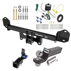 Trailer Tow Hitch For 11-17 BMW X3 All Models Hidden Removable 2" Receiver Complete Package w/ Wiring and 2" Ball