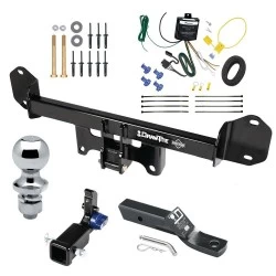 Trailer Tow Hitch For 11-17 BMW X3 All Models Hidden Removable 2" Receiver Complete Package w/ Wiring and 1-7/8" Ball