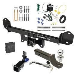 Trailer Tow Hitch For 11-17 BMW X3 All Models Hidden Removable 2" Receiver Deluxe Package Wiring 2" Ball Mount and Lock