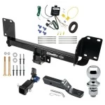 Trailer Tow Hitch For 19-26 BMW X5 Excluding M Versions Hidden Removable 2" Receiver Complete Package w/ Wiring and 1-7/8" Ball