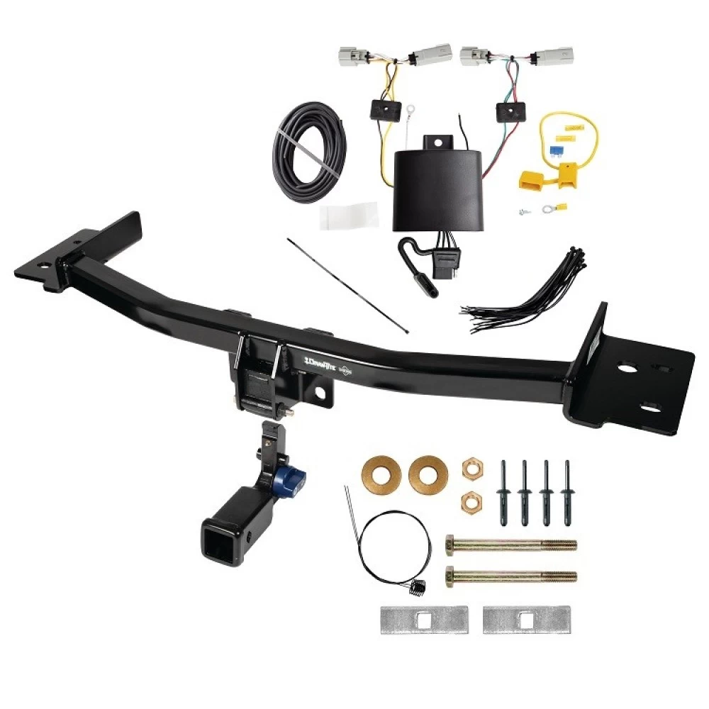Trailer Tow Hitch For 20-27 Lincoln Aviator All Models Hidden Removable 2" Receiver w/ Plug & Play Wiring Kit Class 3 Draw-Tite