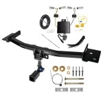 Trailer Tow Hitch For 20-27 Lincoln Aviator All Models Hidden Removable 2" Receiver w/ Plug & Play Wiring Kit Class 3 Draw-Tite