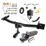 Trailer Tow Hitch For 20-27 Lincoln Aviator All Models Hidden Removable 2" Receiver Complete Package w/ Wiring and 2" Ball