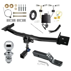 Trailer Tow Hitch For 20-27 Lincoln Aviator All Models Hidden Removable 2" Receiver Complete Package w/ Wiring and 1-7/8" Ball