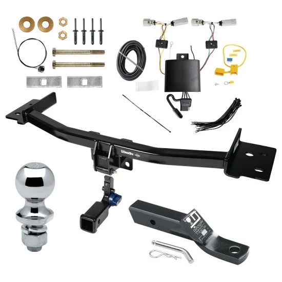 Trailer Tow Hitch For 20-27 Lincoln Aviator All Models Hidden Removable 2" Receiver Complete Package w/ Wiring and 1-7/8" Ball