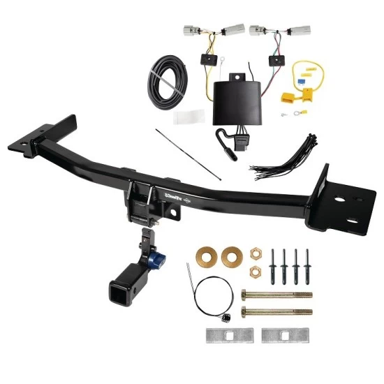 Trailer Tow Hitch For 20-27 Lincoln Aviator All Models Hidden Removable 2" Receiver w/ Plug & Play Wiring Kit Class 3 Draw-Tite