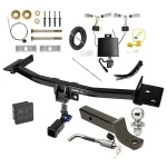 Trailer Tow Hitch For 20-27 Lincoln Aviator All Models Hidden Removable 2" Receiver Deluxe Package Wiring 2" Ball Mount and Lock