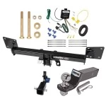 Trailer Tow Hitch For 18-27 Audi Q5 SQ5 All Models Hidden Removable 2" Receiver Complete Package w/ Wiring and 2" Ball