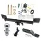 Trailer Tow Hitch For 18-27 Audi Q5 SQ5 All Models Hidden Removable 2" Receiver Complete Package w/ Wiring and 1-7/8" Ball