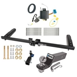 Trailer Tow Hitch For 18-26 Honda Odyssey All Models Hidden Removable 2" Receiver Complete Package w/ Wiring and 2" Ball