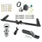 Trailer Tow Hitch For 18-24 Honda Odyssey w/o Fuse Provisions Hidden Removable 2" Receiver Complete Package w/ Wiring and 1-7/8" Ball