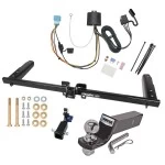 Trailer Tow Hitch For 18-26 Honda Odyssey w/ Fuse Provisions Hidden Removable 2" Receiver Complete Package w/ Wiring and 2" Ball