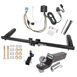 Trailer Tow Hitch For 18-26 Honda Odyssey w/ Fuse Provisions Hidden Removable 2" Receiver Complete Package w/ Wiring and 2" Ball