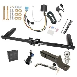 Trailer Tow Hitch For 18-26 Honda Odyssey w/ Fuse Provisions Hidden Removable 2" Receiver Deluxe Package Wiring 2" Ball Mount and Lock