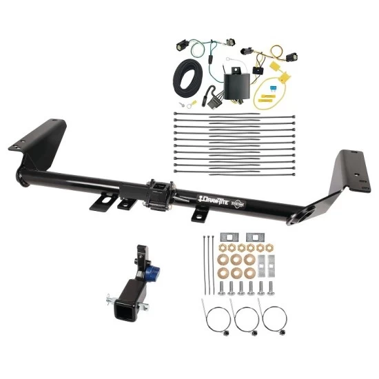 Trailer Tow Hitch For 17-20 Chrysler Pacifica Limited Touring L Plus Exc Hybrid Hidden Removable 2" Receiver w/ Plug & Play Wiring Kit Class 3 Draw-Tite