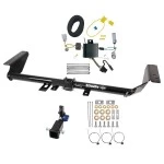 Trailer Tow Hitch For 17-20 Chrysler Pacifica (LX & Touring Exc Hybrid) 20-25 Voyager 22-23 Grand Caravan Hidden Removable 2" Receiver w/ Plug & Play Wiring Kit Class 3 Draw-Tite