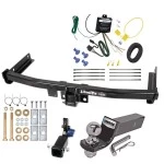 Trailer Tow Hitch For 19-27 Audi Q3 All Models Hidden Removable 2" Receiver Complete Package w/ Wiring and 2" Ball