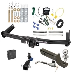 Trailer Tow Hitch For 19-27 Audi Q3 All Models Hidden Removable 2" Receiver Deluxe Package Wiring 2" Ball Mount and Lock