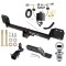 Trailer Tow Hitch For 16-24 Volvo XC90 Hidden Removable 2" Receiver Complete Package w/ Wiring and 1-7/8" Ball