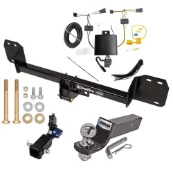 Trailer Tow Hitch For 18-27 Volvo XC60 All Models Hidden Removable 2" Receiver Complete Package w/ Wiring and 2" Ball