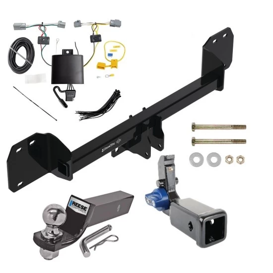 Trailer Tow Hitch For 19-25 Volvo XC40 All Models Hidden Removable 2" Receiver Complete Package w/ Wiring and 2" Ball