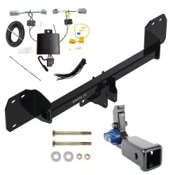 Trailer Tow Hitch For 19-25 Volvo XC40 All Models Hidden Removable 2" Receiver w/ Plug & Play Wiring Kit Class 3 Draw-Tite