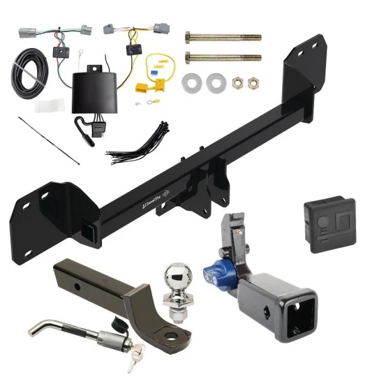 Trailer Tow Hitch For 19-25 Volvo XC40 All Models Hidden Removable 2" Receiver Deluxe Package Wiring 2" Ball Mount and Lock