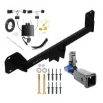 Trailer Tow Hitch For 20-22 BMW X1 w/o LED Taillights Hidden Removable 2" Receiver w/ Plug & Play Wiring Kit Class 3 Draw-Tite