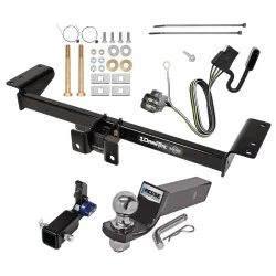 Trailer Tow Hitch For 17-26 Cadillac XT5 Hidden Removable 2" Receiver Complete Package w/ Wiring and 2" Ball