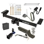 Trailer Tow Hitch For 17-26 Cadillac XT5 Hidden Removable 2" Receiver Deluxe Package Wiring 2" Ball Mount and Lock