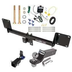 Trailer Tow Hitch For 21-27 Mercedes GLE SUV All Models Hidden Removable 2" Receiver Complete Package w/ Wiring and 2" Ball