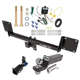 Trailer Tow Hitch For 21-27 Mercedes GLE SUV All Models Hidden Removable 2" Receiver Complete Package w/ Wiring and 2" Ball