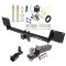 Trailer Tow Hitch For 21-27 Mercedes GLE SUV All Models Hidden Removable 2" Receiver Complete Package w/ Wiring and 2" Ball