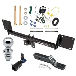 Trailer Tow Hitch For 21-27 Mercedes GLE SUV All Models Hidden Removable 2" Receiver Complete Package w/ Wiring and 1-7/8" Ball