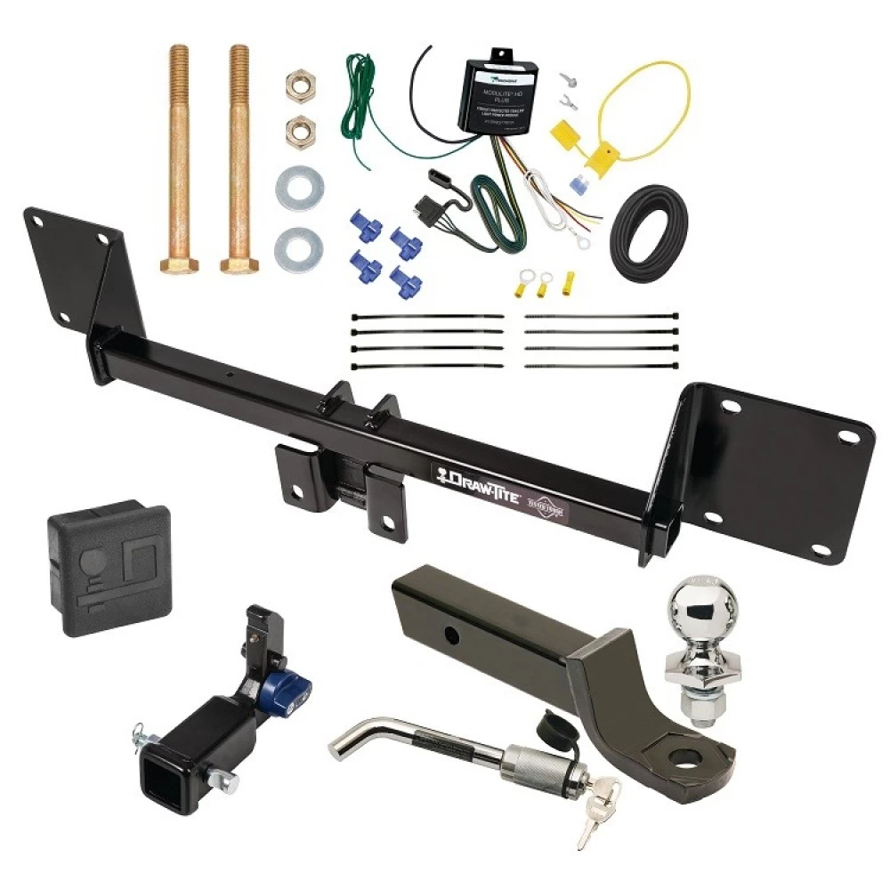 Trailer Tow Hitch For 21-27 Mercedes GLE SUV All Models Hidden Removable 2" Receiver Deluxe Package Wiring 2" Ball Mount and Lock