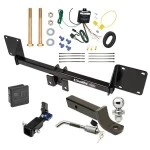 Trailer Tow Hitch For 21-27 Mercedes GLE SUV All Models Hidden Removable 2" Receiver Deluxe Package Wiring 2" Ball Mount and Lock