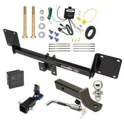 Trailer Tow Hitch For 21-27 Mercedes GLE SUV All Models Hidden Removable 2" Receiver Deluxe Package Wiring 2" Ball Mount and Lock