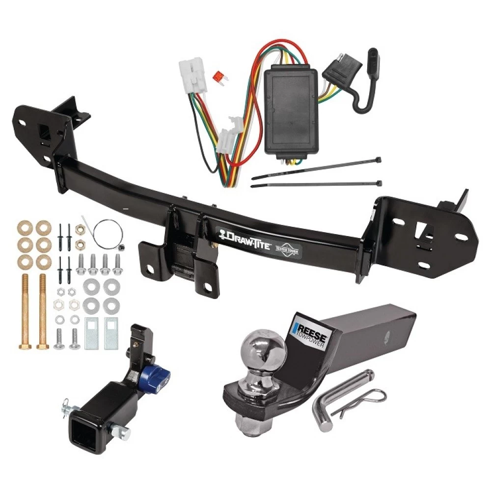 Custom Fit Trailer Hitch Removable 2” Receiver Wiring Harness (Plug & Play) 2" Drop Ball-Mount w/ Pin/Clip 2" Chrome Ball Installation Hardware Installation Instructions 76926 118467 21536 Draw-Tite Trailer Tow Hitch 20-23 Subaru Outback Wa Trailer Tow Hitch For 20-25 Subaru Outback Wagon Hidden Removable 2" Receiver Complete Package w/ Wiring and 2" Ball