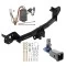 Trailer Tow Hitch For 19-27 Subaru Forester All Models Hidden Removable 2" Receiver w/ Plug & Play Wiring Kit Class 3 Draw-Tite