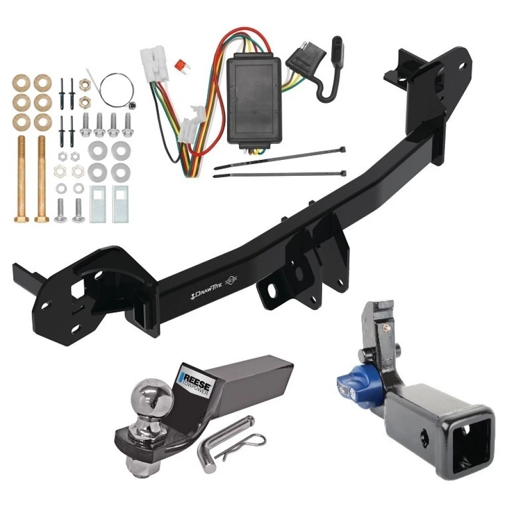 Custom Fit Trailer Hitch Removable 2” Receiver Wiring Harness (Plug & Play) 2" Drop Ball-Mount w/ Pin/Clip 2" Chrome Ball Installation Hardware Installation Instructions 76927 118467 21536 Draw-Tite Trailer Tow Hitch 19-22 Subaruester Hidde Trailer Tow Hitch For 19-24 Subaru Forester Hidden Removable 2" Receiver Complete Package w/ Wiring and 2" Ball