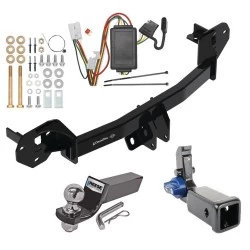 Trailer Tow Hitch For 19-27 Subaru Forester All Models Hidden Removable 2" Receiver Complete Package w/ Wiring and 2" Ball