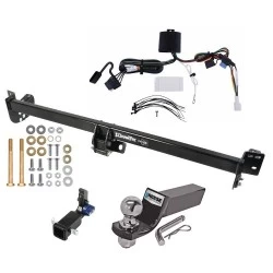 Trailer Tow Hitch For 21-27 Toyota Sienna All Models Hidden Removable 2" Receiver Complete Package w/ Wiring and 2" Ball