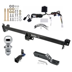 Trailer Tow Hitch For 21-27 Toyota Sienna All Models Hidden Removable 2" Receiver Complete Package w/ Wiring and 1-7/8" Ball