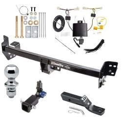 Trailer Tow Hitch For 19-25 Toyota RAV4 21-25 RAV4 Prime Hidden Removable 2" Receiver Complete Package w/ Wiring and 1-7/8" Ball