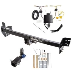 Trailer Tow Hitch For 19-25 Toyota RAV4 21-25 RAV4 Prime Hidden Removable 2" Receiver w/ Plug & Play Wiring Kit Class 3 Draw-Tite