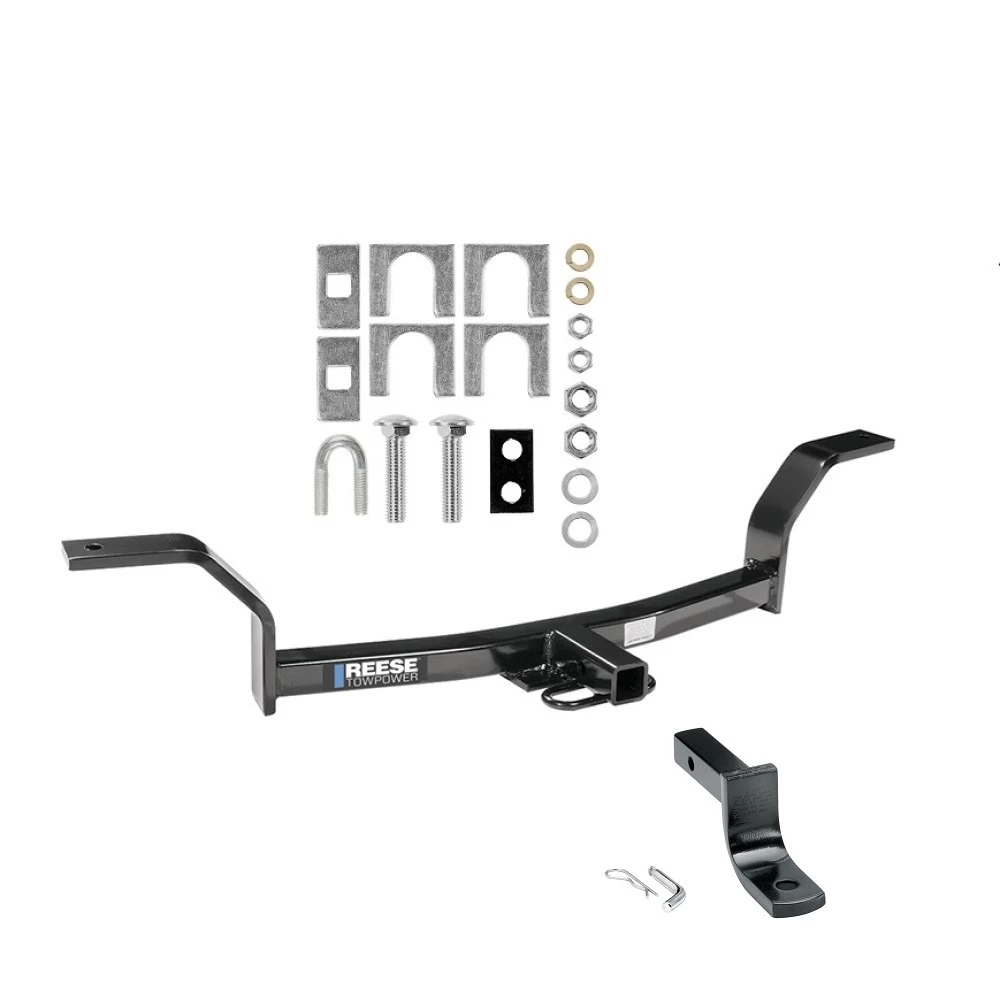 Reese Trailer Tow Hitch For 92-00 Honda Civic Coupe & Sedan Only 97-01 Acura EL w/ Draw Bar Kit Class 1 1-1/4" Receiver