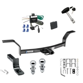 Reese Trailer Tow Hitch For 00-03 Ford Focus Sedan Deluxe Package Wiring 2" and 1-7/8" Ball and Lock